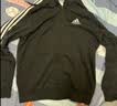 adidas休闲舒适三条纹立领夹克外套卫衣男装秋季阿迪达斯轻运动 黑色/白（推荐选大一码）   2XL 实拍图