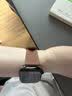 MSSM适用苹果手表表带apple watch爱马仕款iwatch S12小牛皮真皮表带ultra4/S11/10/9/Se3 浅棕44-49mm 实拍图