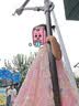 迪士尼女童公主裙夏季海边度假风背心裙女孩连衣裙裙子蝴蝶结 粉110 实拍图