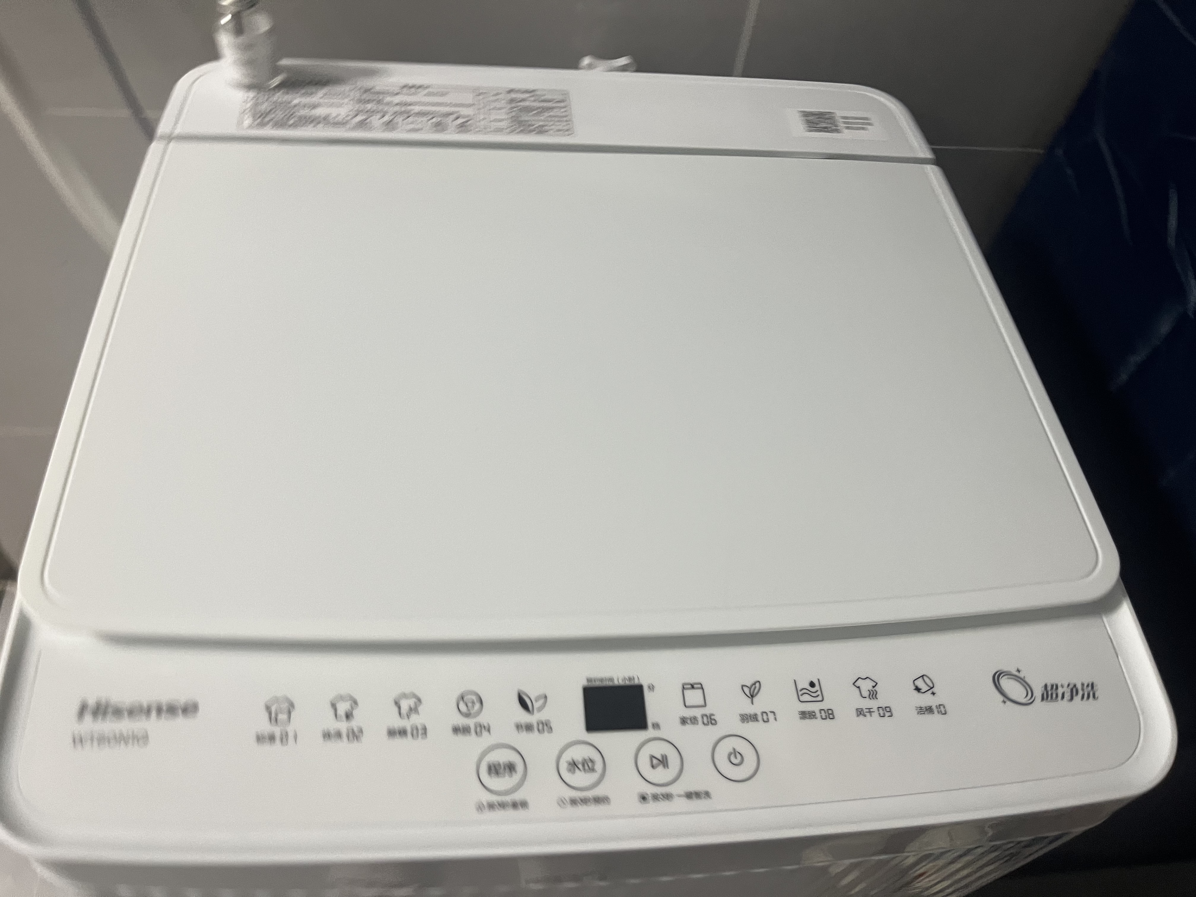 海信（Hisense）全自动波轮洗衣机8KG小型健康 一级能效 家用租房宿舍WT80N1Q以旧换新家电补贴 京东自营 实拍图
