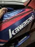 川崎（KAWASAKI）羽毛球包单肩背包网球包男女独立鞋袋羽毛球拍包8327蓝红 实拍图