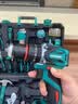 绿林（GREENER）电钻21V无刷锂电钻电工维修手电钻工具箱【55N.M】32件+28配件 实拍图