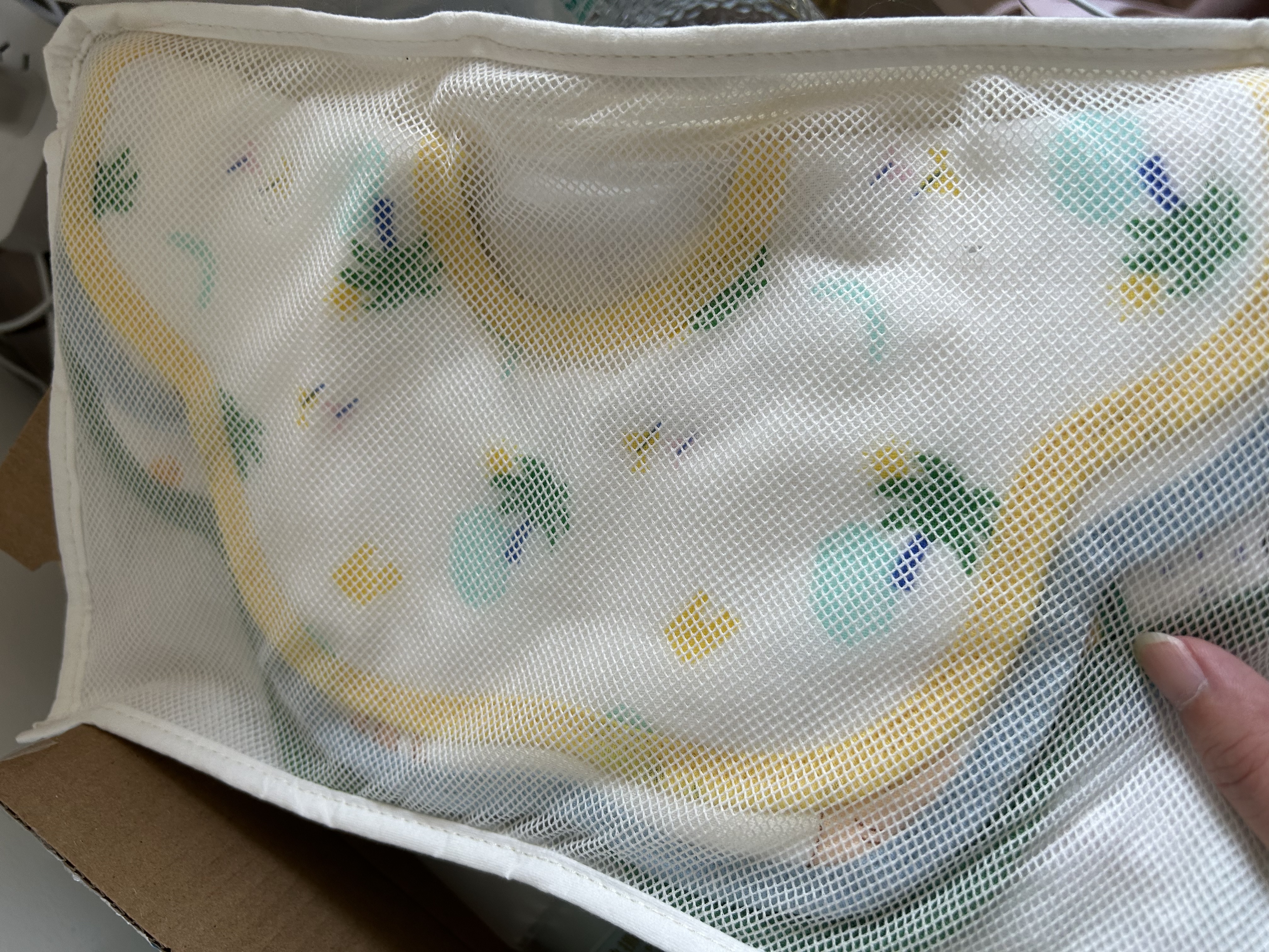 全棉时代 婴儿纱布花瓣口水兜 ,3条装 沙滩+马戏团+邦利果 29×32cm 实拍图
