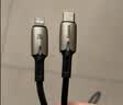 倍思 苹果数据线PD快充线20W充电线适用iPhone14/13/12ProMax/xs手机车载带夜灯编织加长 2米黑 实拍图