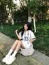 FOUVOR时尚斜挎包女新款大容量女包单肩包轻便百搭休闲帆布包包 紫灰色 实拍图