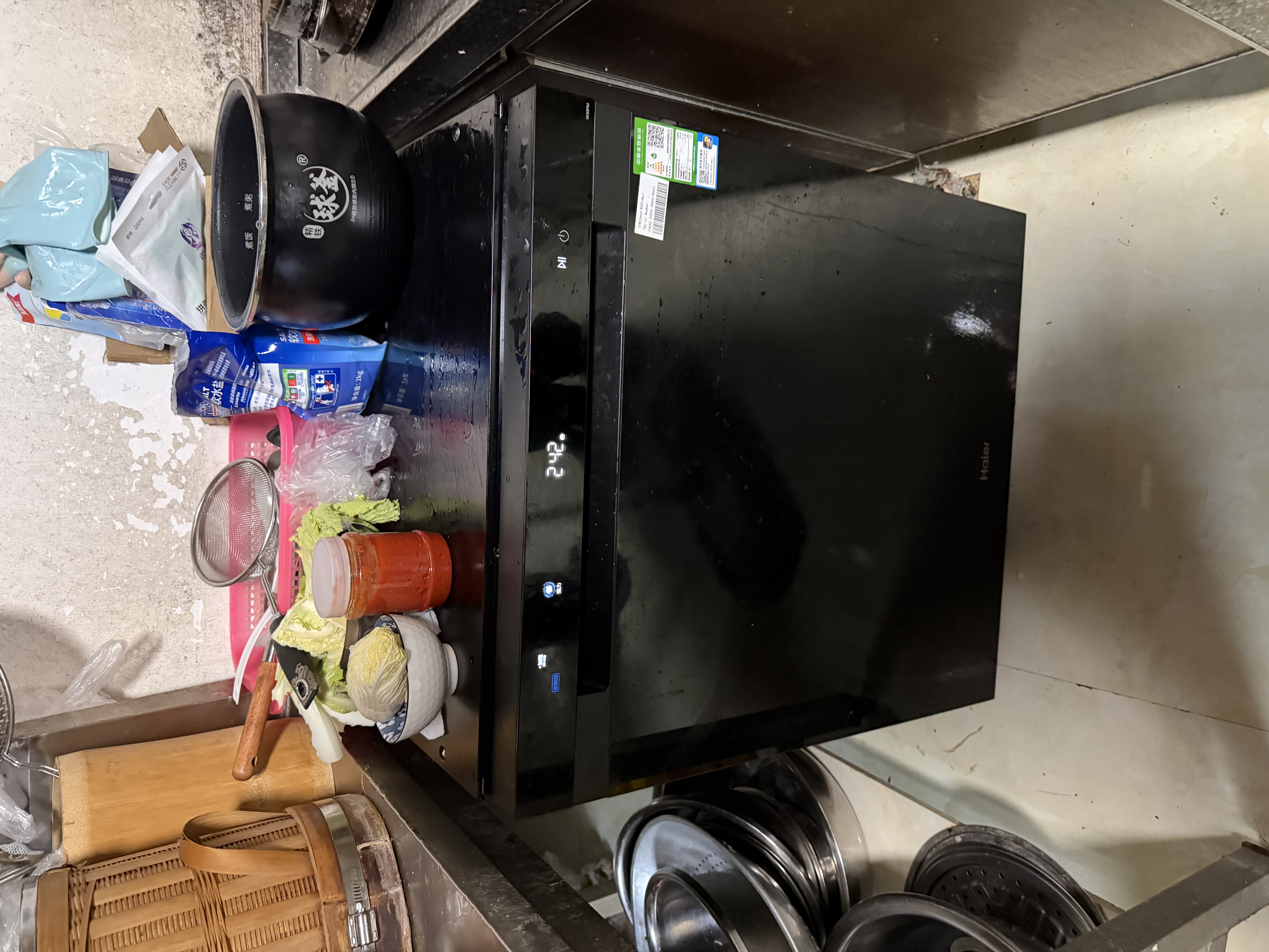 海尔（Haier）【莎莎同款】60000Pa超大水压W30ProMax洗碗机嵌入式163L新国标水效仿生涡流洗15minEYW22686U1 实拍图