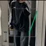 adidas休闲舒适三条纹立领夹克外套卫衣男装秋季阿迪达斯轻运动 黑色/白（推荐选大一码）   M 实拍图