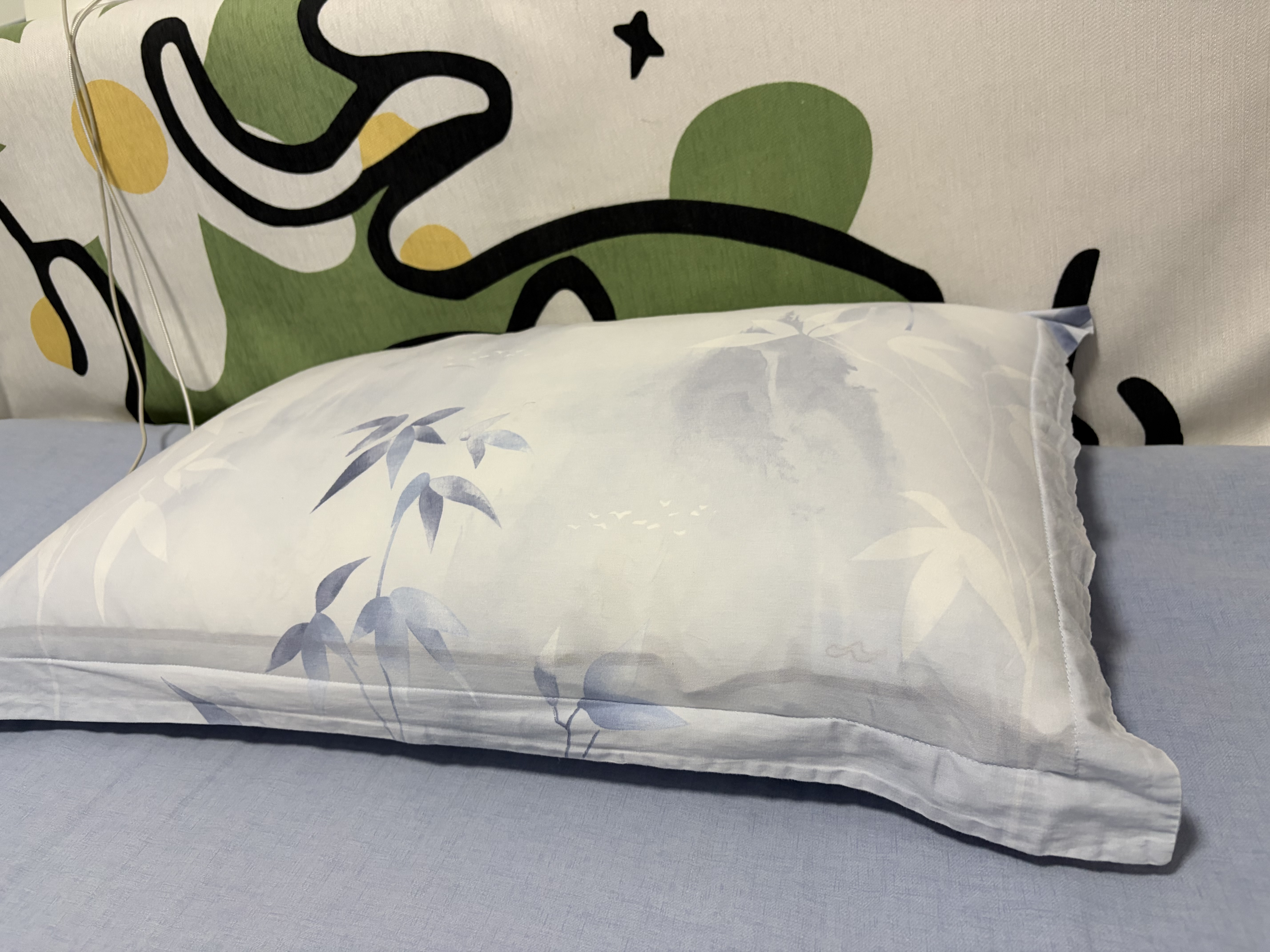 水星家纺枕头枕芯酒店枕头成人护颈椎枕单只纯棉可机洗纤维中枕48x74cm 实拍图
