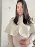 ipoosi月子披肩秋冬季厚款孕产妇坐月子产后喂奶保暖斗篷防寒护肩坎肩 实拍图