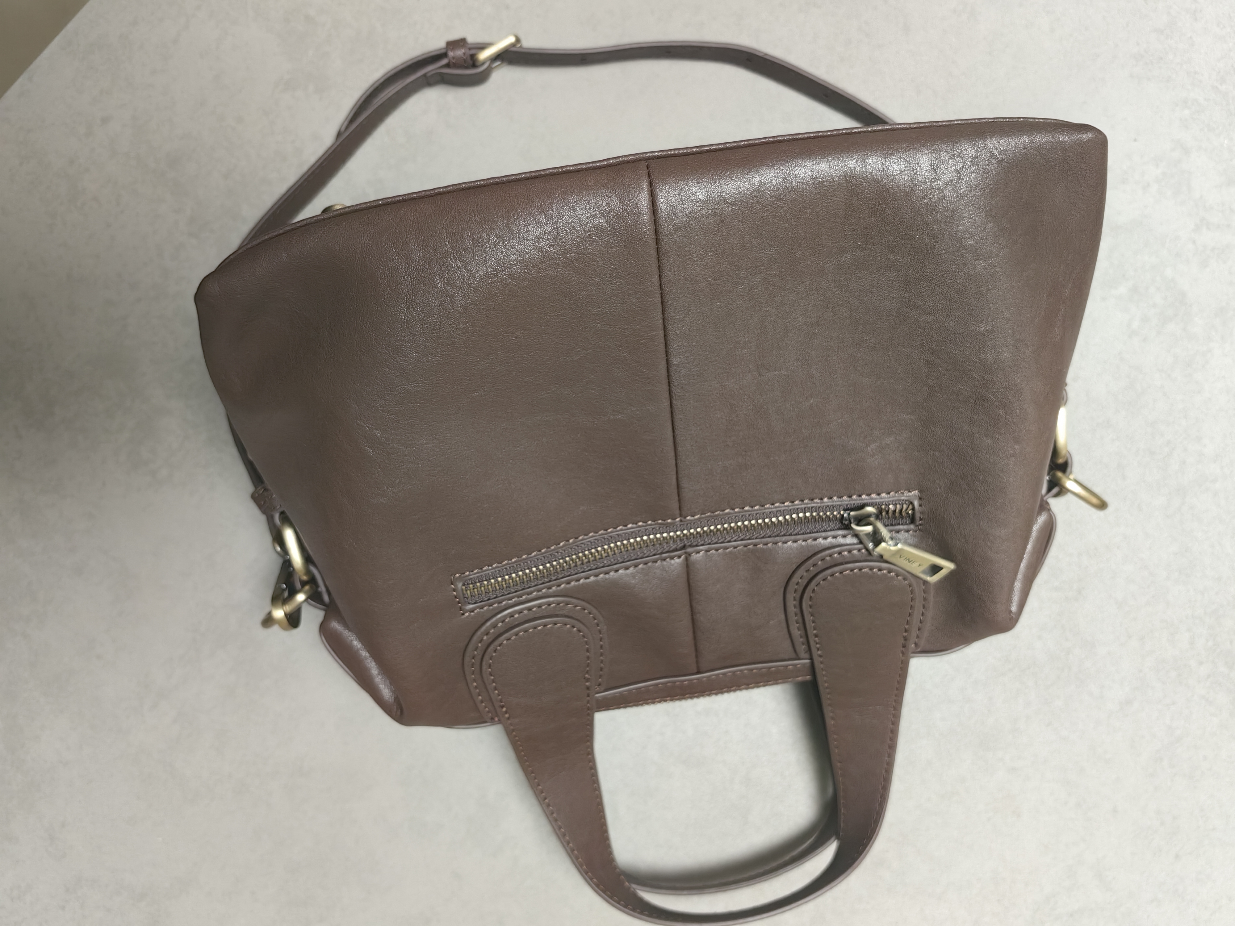 viney牛皮包包女包大容量手提通勤单肩斜挎包生日礼物高级感送女友老婆 实拍图