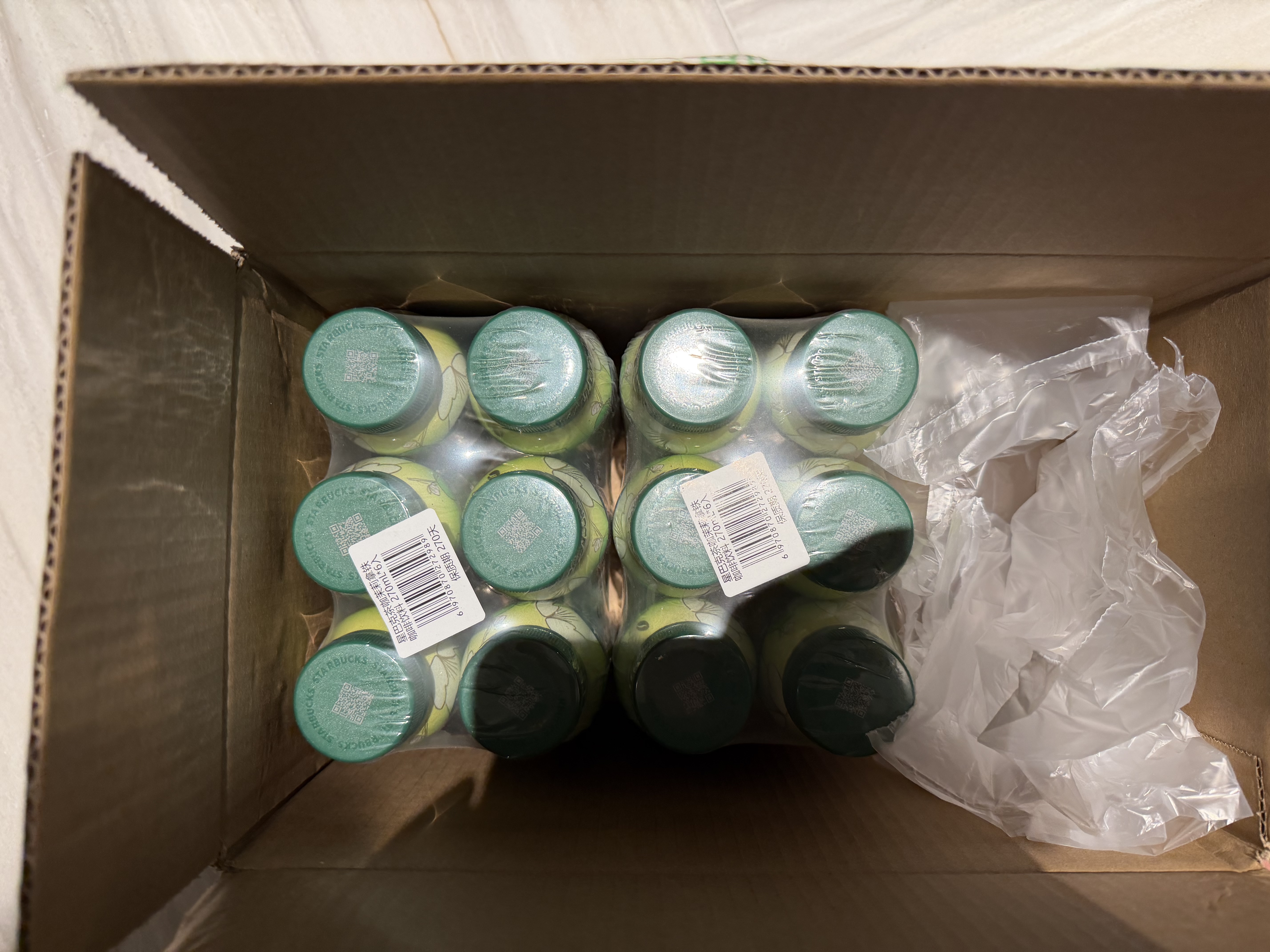 星巴克（Starbucks）茶咖 即饮咖啡 茉莉拿铁 270ml*6瓶 瓶装咖啡饮料 实拍图