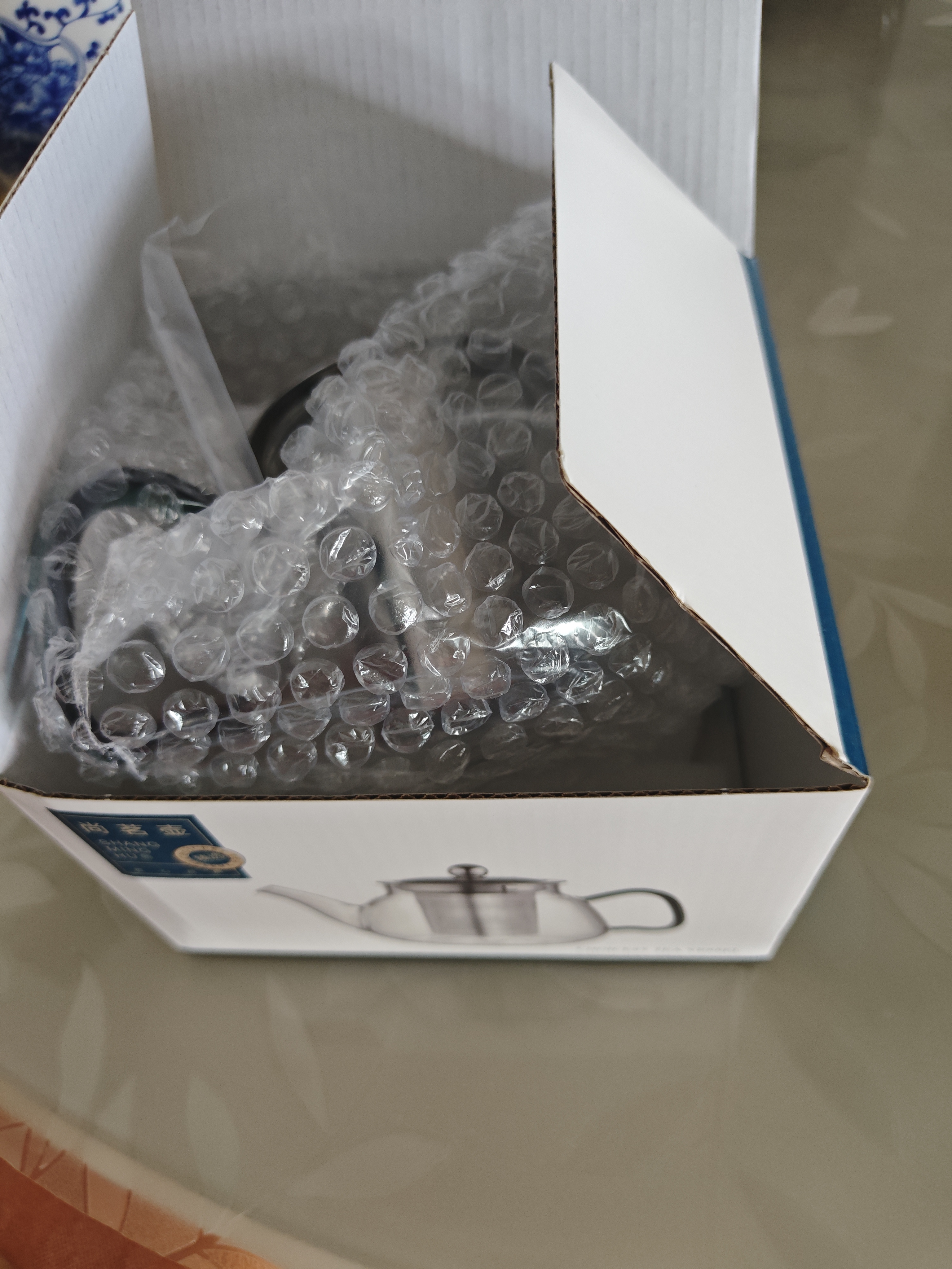 茗光茶壶玻璃泡茶壶茶水分离烧水壶家用茶壶办公玻璃茶具功夫茶壶 实拍图