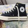 匡威（Converse）All Star夏季经典帆布男女高帮休闲运动鞋黑色101010 101010/黑色 36 实拍图