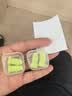TA真丝眼罩睡眠遮光可调节透气+防噪音睡眠专用耳塞柠檬绿4枚 实拍图