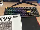 迈从（MCHOSE）K99 V3客制化机械键盘无线蓝牙有线三模99键配列全键热插拔电竞游戏办公带数字键区 K99 V3 鎏金黑 琉光冰淇淋轴【三模+旋钮】 实拍图