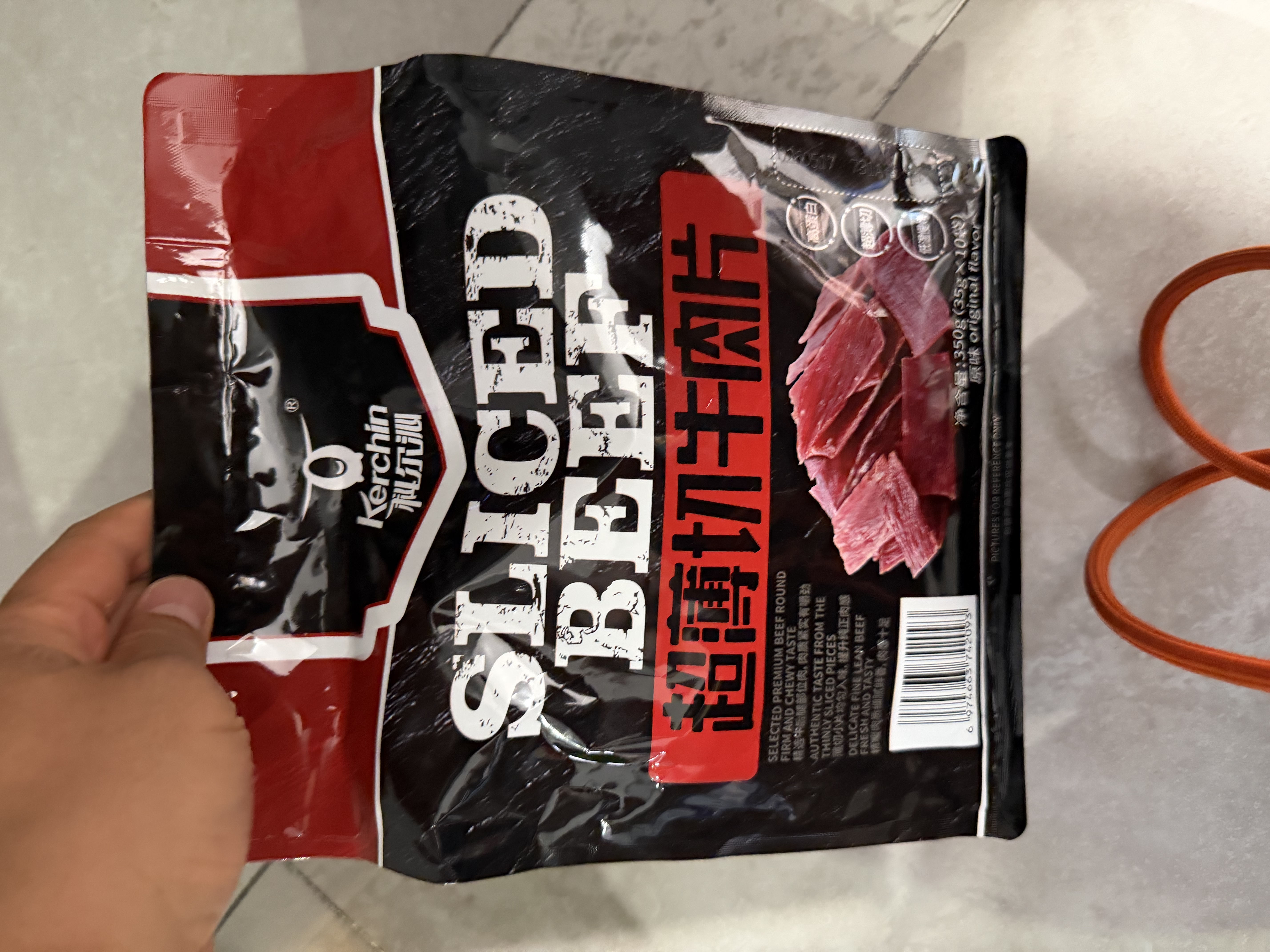 科尔沁超薄切牛肉片350g原味 风干牛肉干 健身代餐高蛋白解馋休闲零食 实拍图