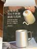 京东京造不锈钢双层保温桌面马克杯420mL 户外露营水杯 304咖啡杯银灰色 实拍图