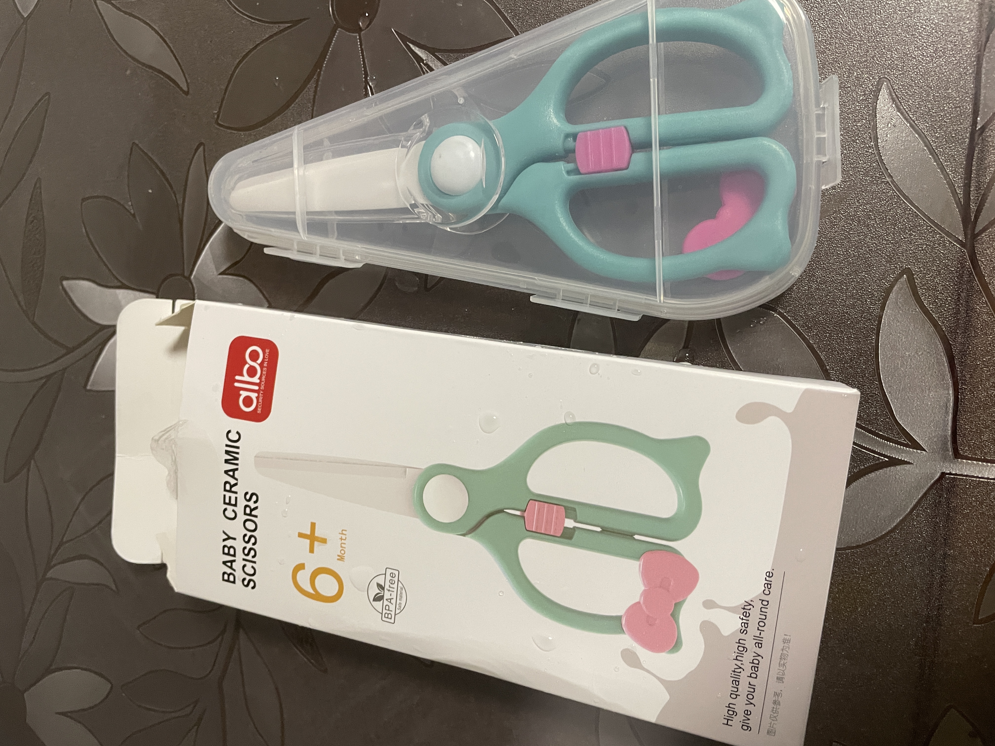 albo宝宝辅食剪刀儿童手动陶瓷食物剪研磨器婴儿辅食工具便携 DS0065 实拍图