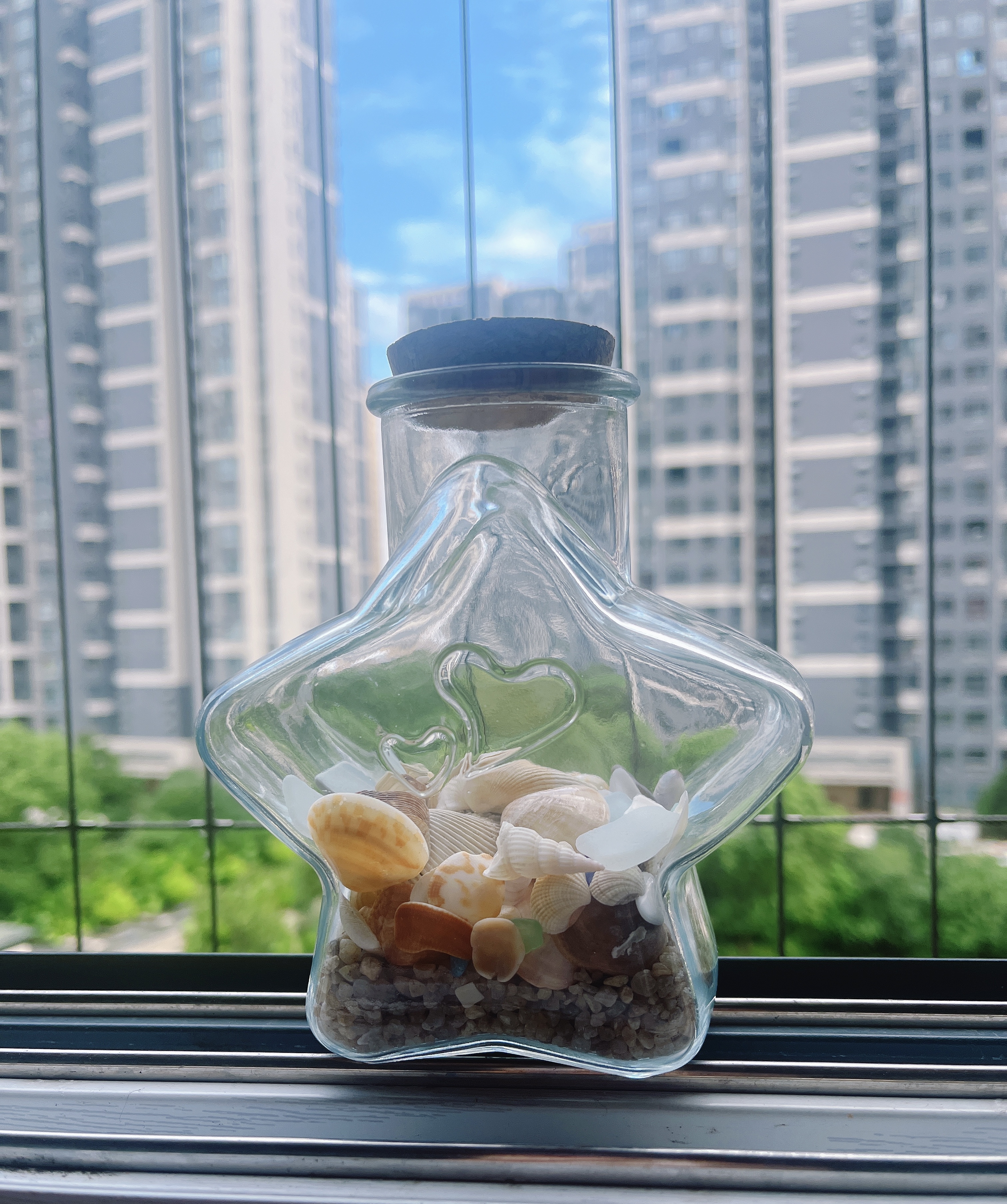 许愿玻璃瓶罐子木塞大号心愿漂流幸运星星罐高颜值空瓶摆件情人节礼物送男友女友礼物生日礼物 大号五角星瓶【可装520颗星星】收藏送灯 实拍图