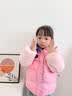 库洛米宝宝袖套小月龄秋冬儿童羽绒服防水护袖防污耐脏婴幼儿套袖 粉色KT【长约17.5cm】 实拍图