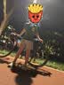 喜德盛（xds）公路山地自行车水壶架挡泥板锁打气筒车前包坐垫套头盔尾灯配件 车前包-黑色 实拍图
