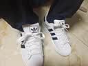 阿迪达斯adidas三叶草贝壳头SUPERSTARII男女休闲鞋 IH8659 38码 实拍图