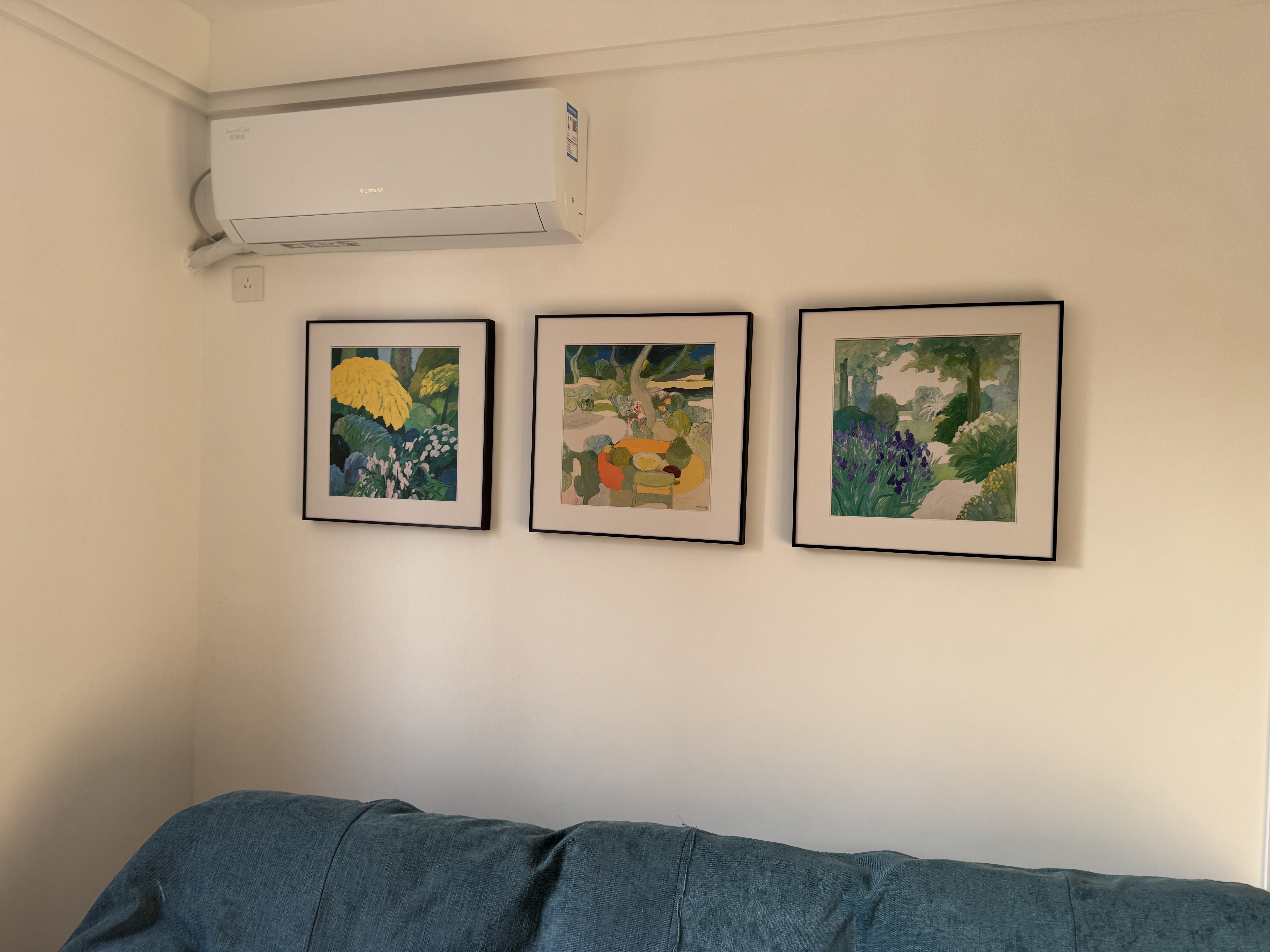 好久不见北欧风客厅装饰画抽象绿色风景餐厅挂画小众文艺简约小副方形壁画 实拍图