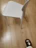 全品屋餐椅凳子塑料椅子奶白色办公椅靠背休闲椅书桌椅学习椅化妆椅 实拍图