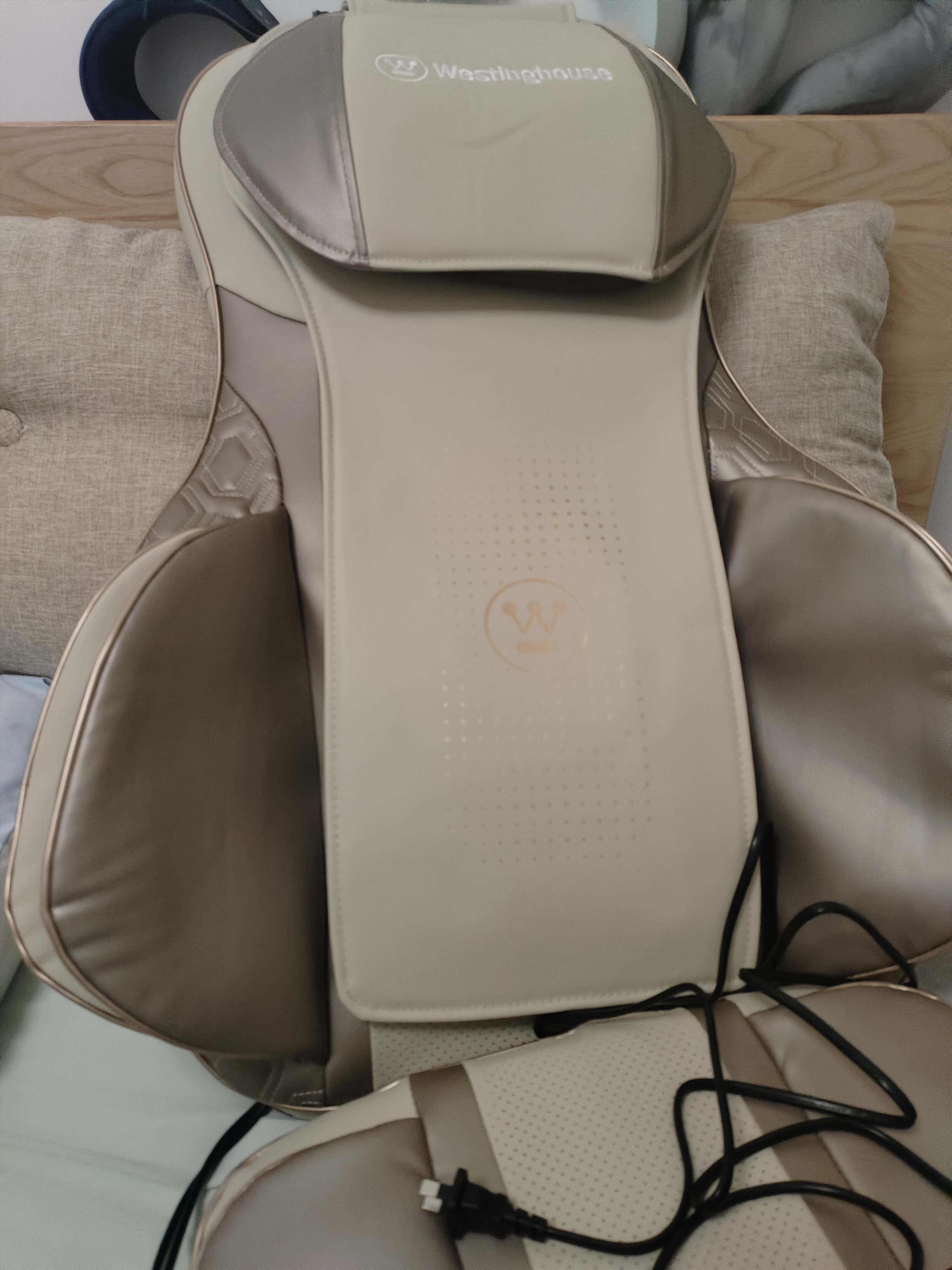 西屋（Westinghouse）分体按摩椅S180/S150按摩靠垫办公室肩颈按摩器腰背臀全身按摩家用按摩垫送礼父母礼物 【双垫提升体验】S180欧米伽-捶背揉肩 【双轨双臂揉锤按摩大师】 实拍图