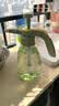 九千谷喷壶 气压式大容量塑料洗车浇花园艺喷雾器 1.5L 透明奶绿3248 实拍图