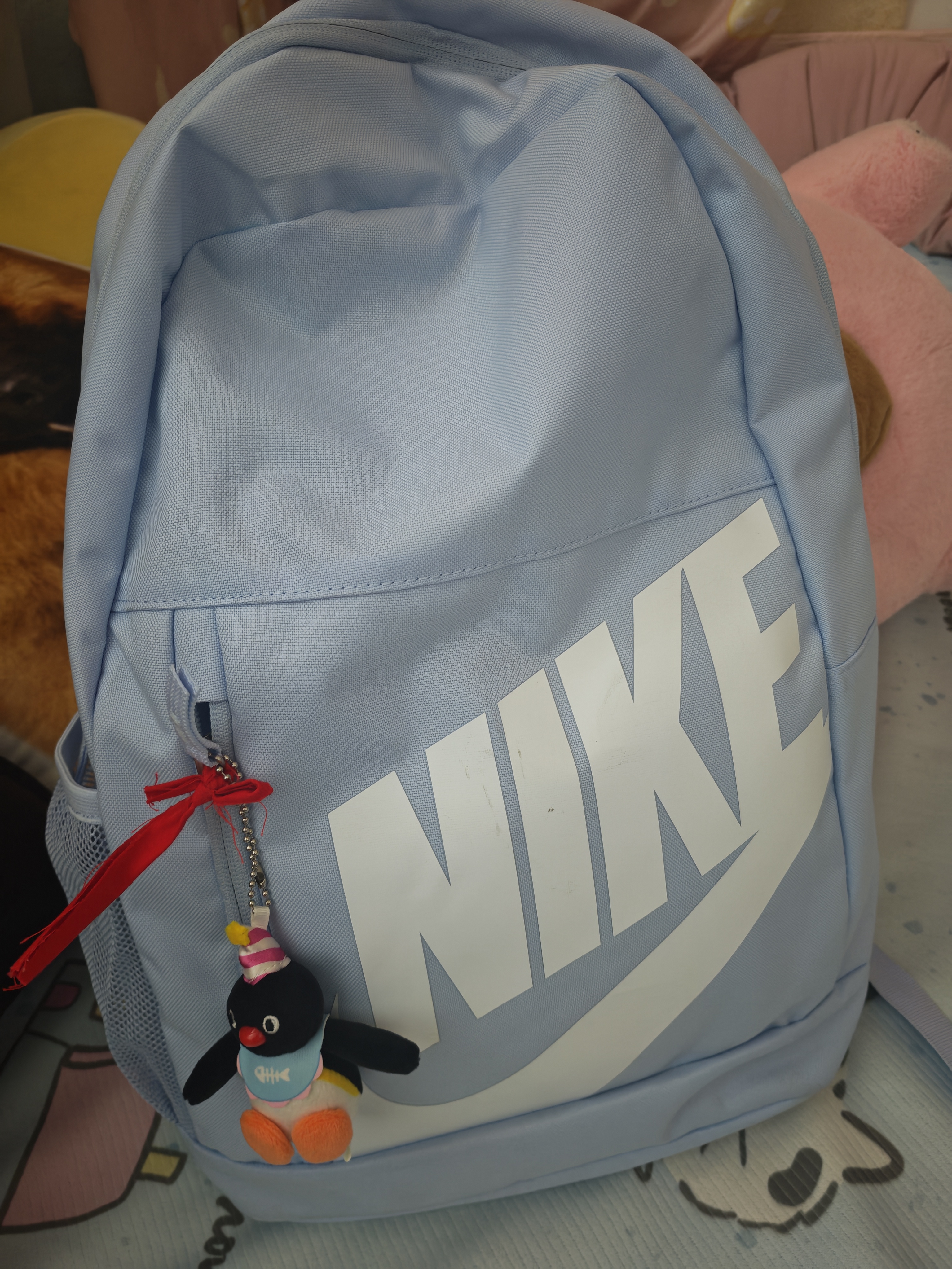 耐克NIKE童双肩包运动包潮流时尚休闲休闲电脑包HJ4186-407蓝MISC 实拍图