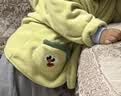 嘟嘟家【抗静电面料】儿童加绒外套秋装男童衣服连帽潮女童保暖童装秋季 柠檬黄 90 实拍图