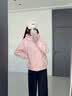 鸭鸭（YAYA）90+系列反季轻薄羽绒服女士短款2026年冬季新款时尚连帽保暖外套 粉色YE6A603791A M 【100-120斤】 实拍图