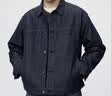 优衣库牛仔风格茄克男装女装合作款/外套夹克488726 69 藏青色 4XL 实拍图