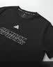 阿迪达斯（adidas）速干透气运动短袖男女同款情侣健身跑步训练T恤 黑/白 2XL 实拍图