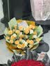 领香鲜花速递香槟玫瑰花束送女友老婆生日礼物全国同城配送 33朵香槟玫瑰花束—女神款 实拍图