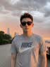 耐克(NIKE)男短袖T恤 纯棉 运动休闲 经典简约AR5005-063调暗灰L 实拍图
