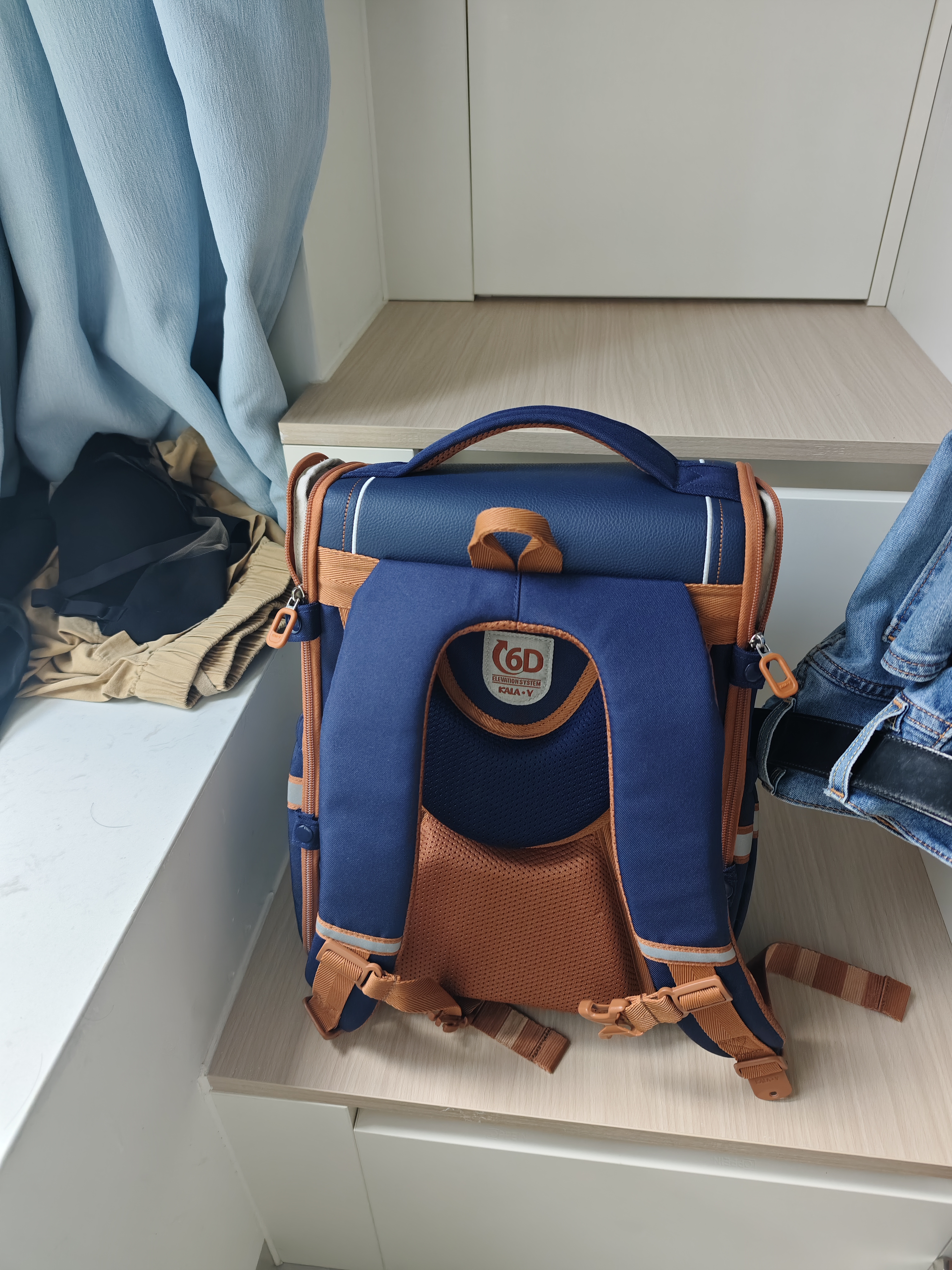 卡拉羊儿童书包小学生1-4-6年级超轻六维减负护脊男女背包双肩包 实拍图