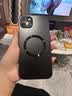 奶小鸭 【AG磨砂】适用苹果14plus手机壳 iphone14plus保护套magsafe磁吸充电磨砂全包防摔男女款 石墨黑 实拍图