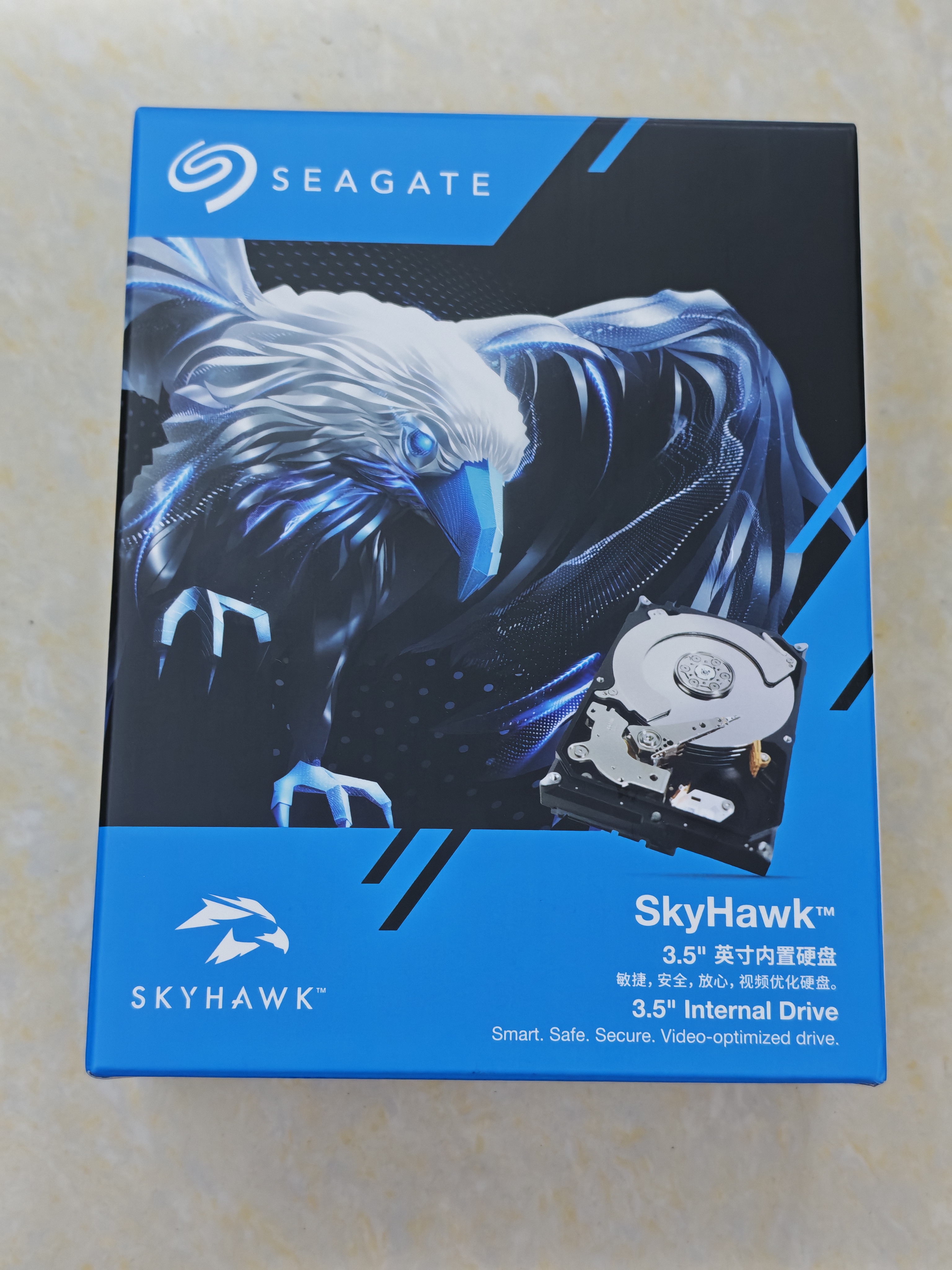 希捷（SEAGATE）监控硬盘2TB 256MB  SATA 垂直 机械 CMR 希捷酷鹰SkyHawk ST2000VX016 实拍图