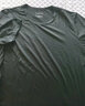 战浩冰丝莫代尔棉短袖T恤男夏季青年圆领纯色白速干半袖薄打底衫体恤 黑色 L 建议【120-135斤】 实拍图