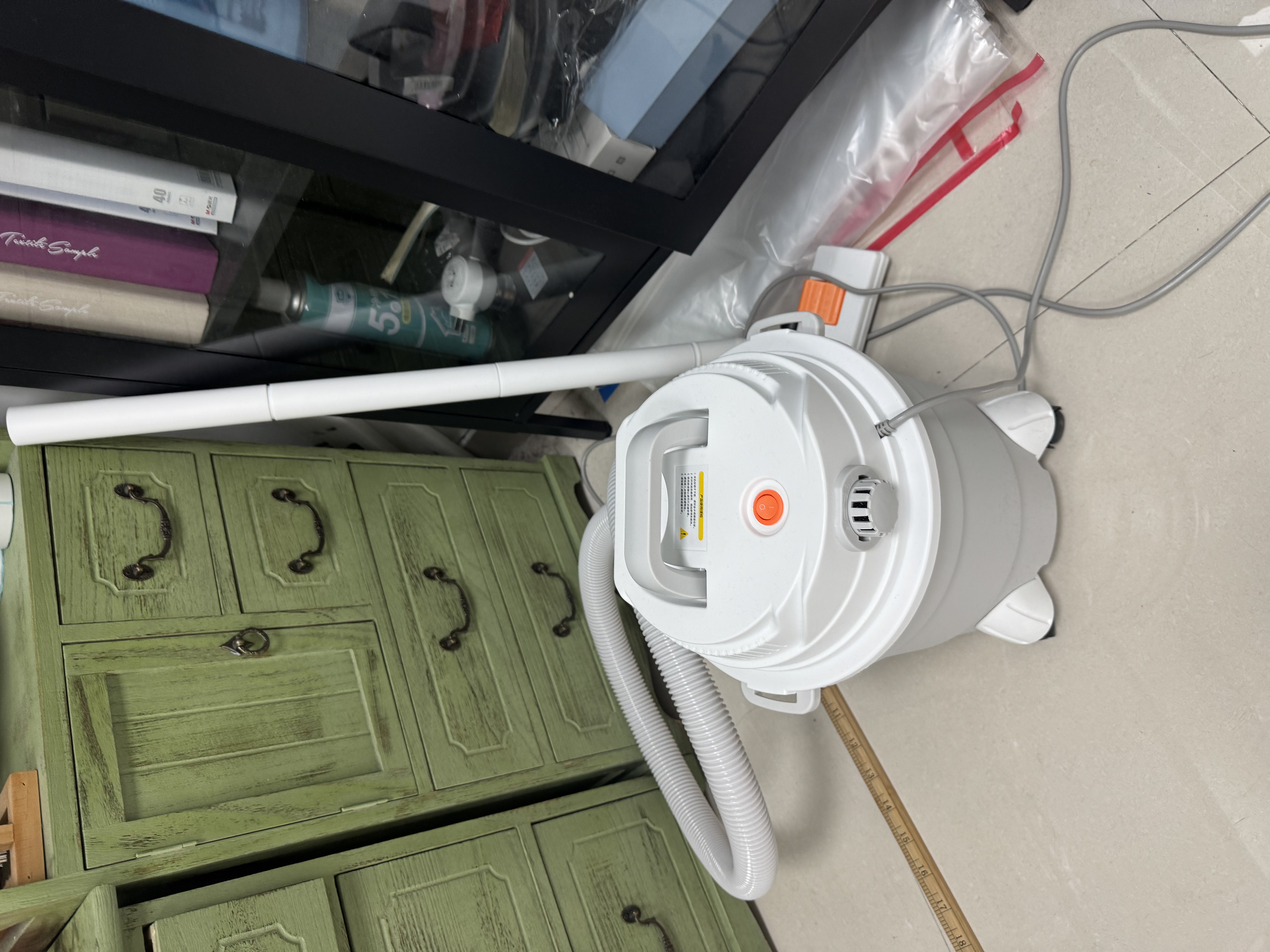 德尔玛（Deerma）TJ700S 桶式吸尘器 开荒装修院子吹灰 家用商用 1200W大功率 3用吸头 实拍图