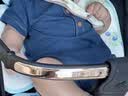 优衣库婴幼儿爬爬服/短袖宝宝连体衣483021 68 深蓝色 100cm 实拍图