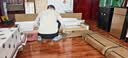 裕乡全实木书柜书架落地置物架客厅带玻璃门储物柜组合多层大容量书橱 【带柜门A+B款】140*200*32cm 实拍图