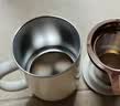 膳魔师（THERMOS） 不锈钢时尚简约带盖牛奶咖啡杯办公水杯把手杯可团购定制刻字JDG JDG-351-米白色 340ml 实拍图