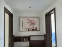墨派餐厅装饰画带钟表万年历电子钟挂画客厅家用时尚日历表时钟壁画 1金鹿招财 100*50cm晶瓷 实拍图