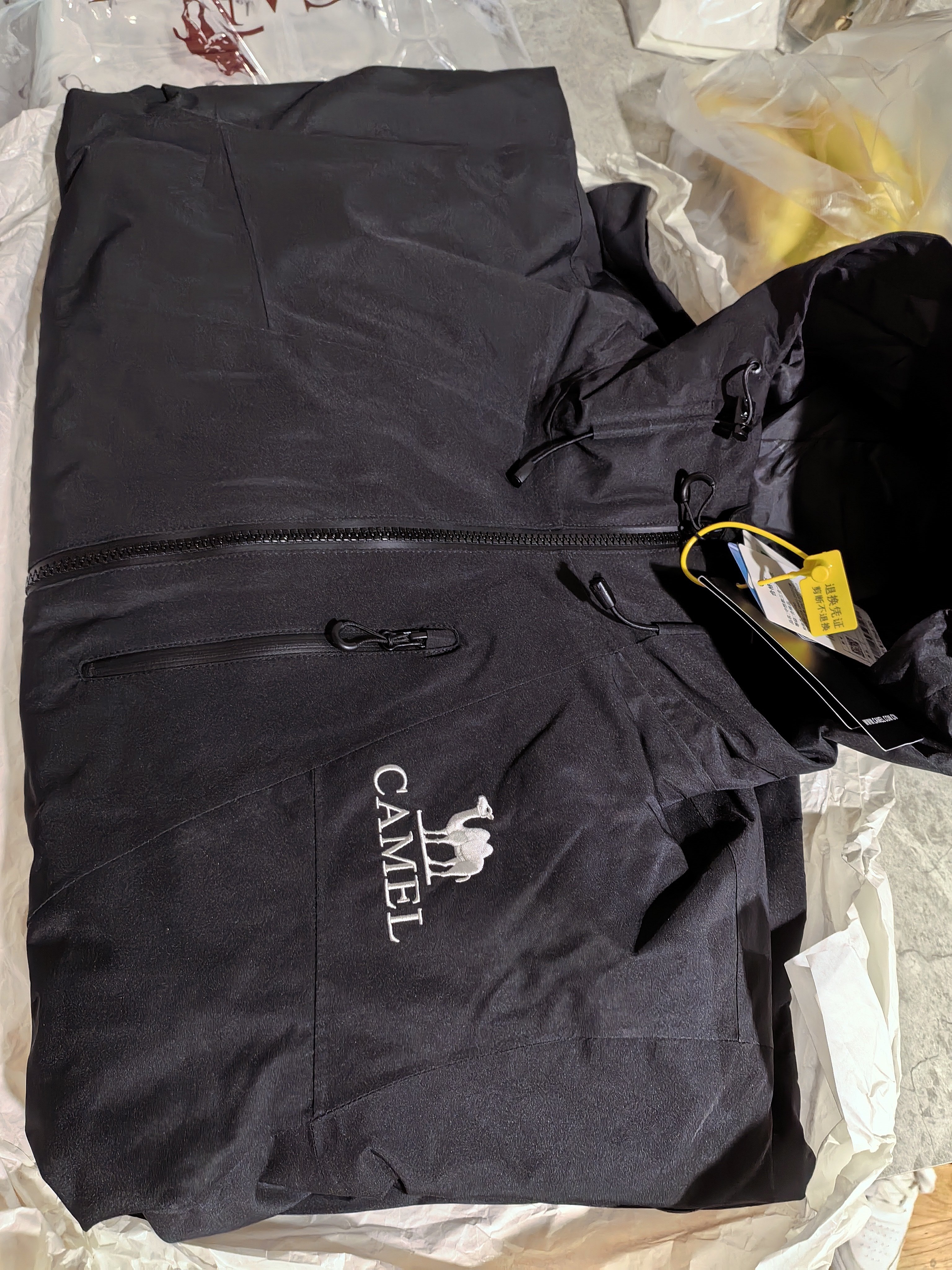 骆驼（CAMEL）【王俊凯同款】凯甲ICON冲锋衣女三合一羽绒服登山服 远山蓝，男款女生拍小1尺码，A35CAFO193 抓绒内胆 S 实拍图