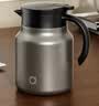 京东京造保温壶 焖茶暖水壶【陶瓷内胆】茶水分离办公室泡茶闷泡壶 灰色1L 实拍图