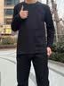 京东京造10A抗菌长袖t恤男卫衣打底衫衣服小白T男装秋季内搭休闲黑XL 实拍图