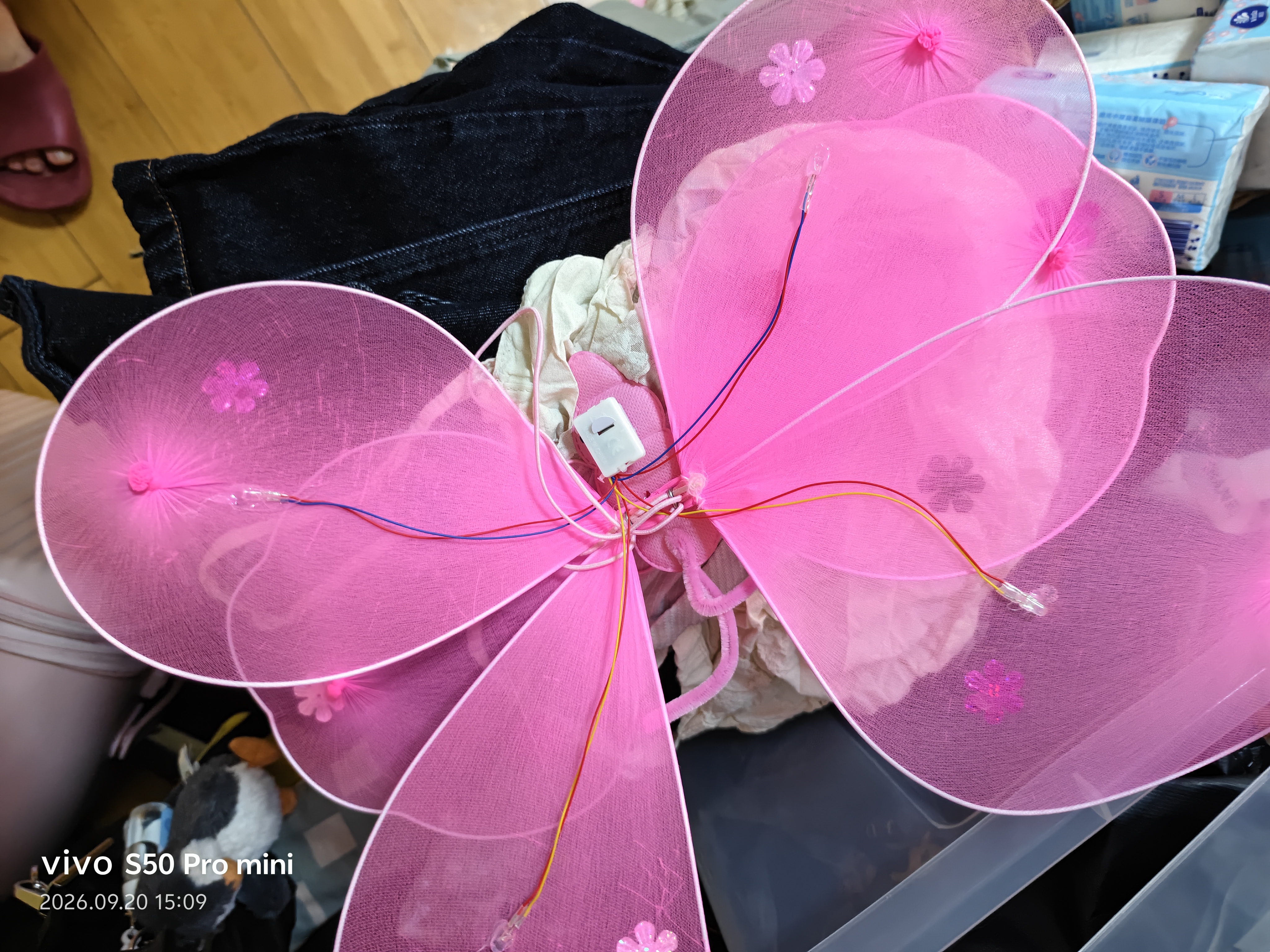 TaTanice蝴蝶翅膀背饰儿童趣味玩具精灵公主魔法棒装扮道具女孩生日礼物 实拍图